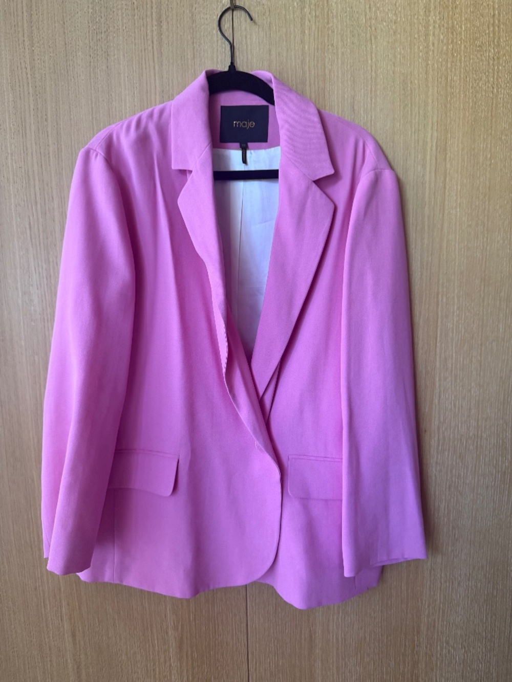 SO FUN! Maje Oversized Pink Blazer Size 38